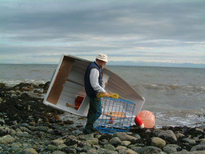 Andreas with Boat